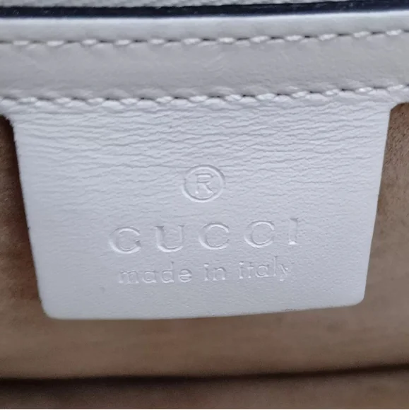 Gucci Crossbody bag Sylvie White Leather - Picture 15 of 16